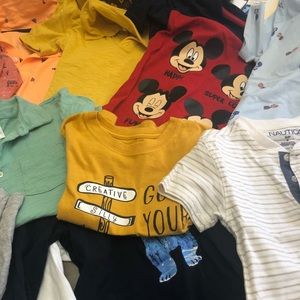 A mixture of 4T & 5T shirts